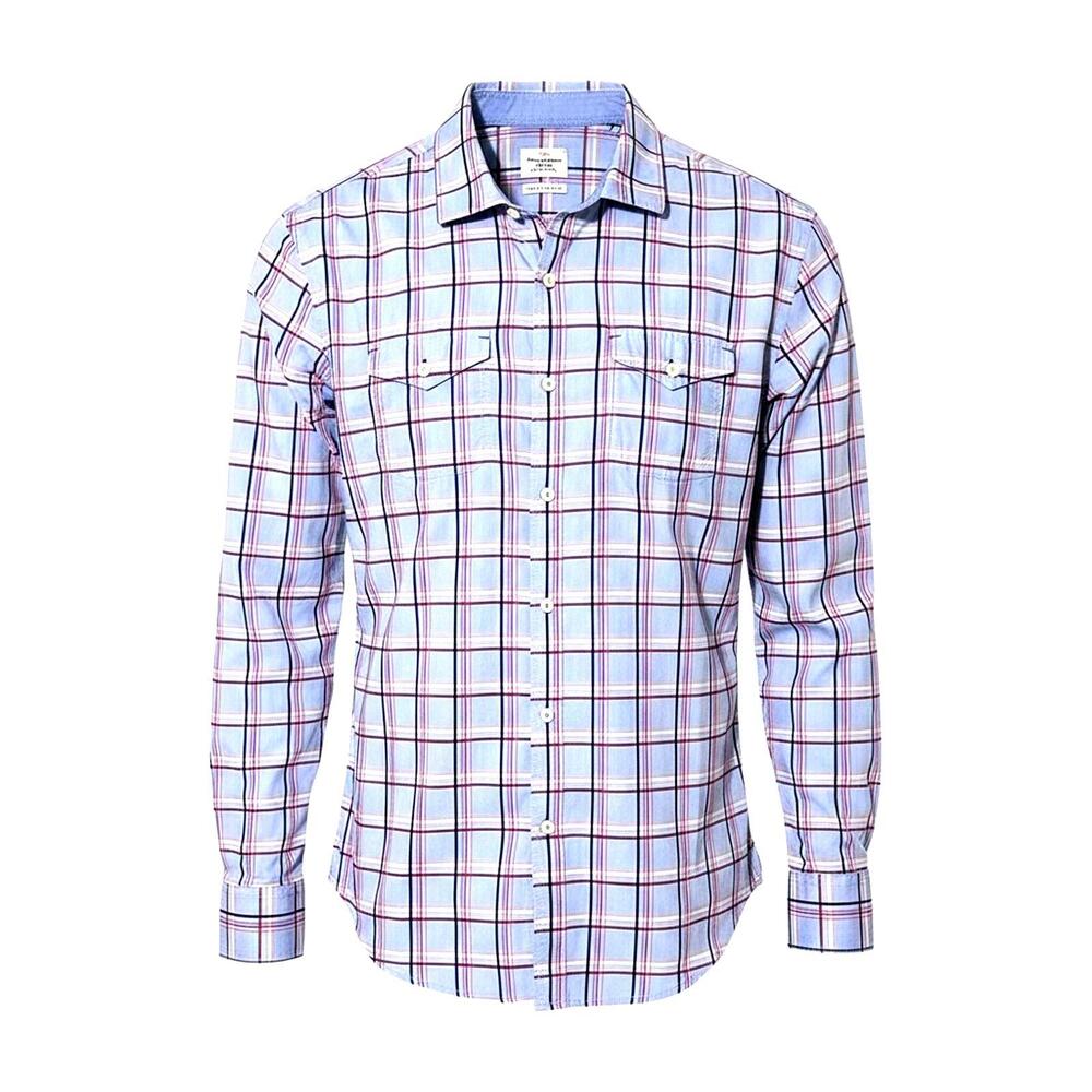 TOMMY BAHAMA Mens XL Island ModernFit 100% Cotton Long Sleeve Casual Dress Shirt